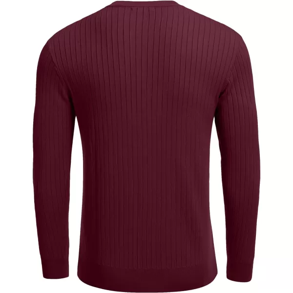COOFANDY Mens Knitted Henley Shirts Casual Long Sleeve Slim Fit Lightweight Ribbed Pullover Sweater