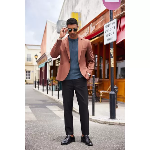 COOFANDY Mens Knitted Henley Shirts Casual Long Sleeve Slim Fit Lightweight Ribbed Pullover Sweater