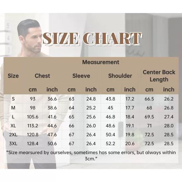 COOFANDY Mens Knitted Henley Shirts Casual Long Sleeve Slim Fit Lightweight Ribbed Pullover Sweater