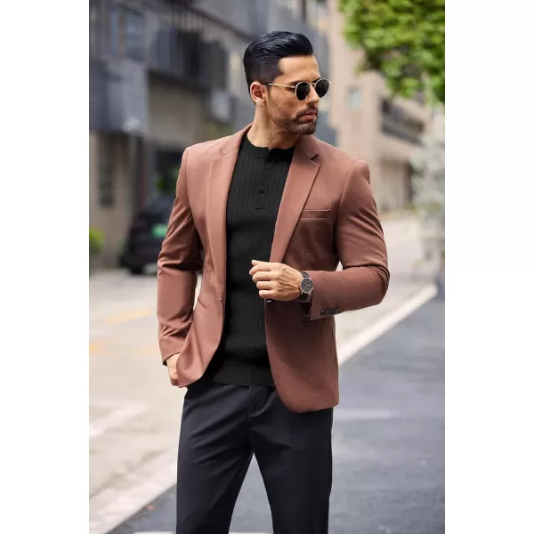 COOFANDY Mens Knitted Henley Shirts Casual Long Sleeve Slim Fit Lightweight Ribbed Pullover Sweater
