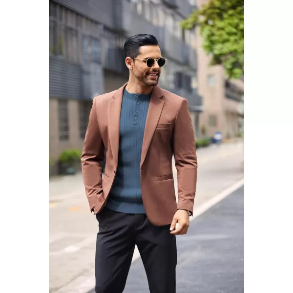 COOFANDY Mens Knitted Henley Shirts Casual Long Sleeve Slim Fit Lightweight Ribbed Pullover Sweater