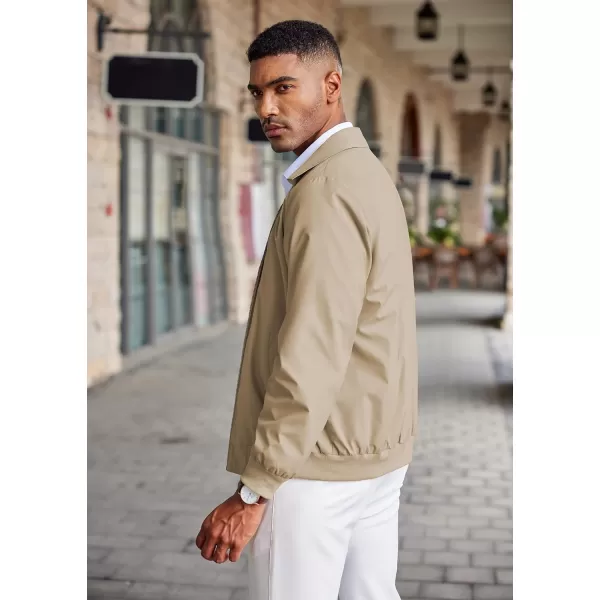 COOFANDY Men's Lightweight Jackets Casual Bomber Windbreaker Zip Up Collared Jacket Golf Windproof Coat