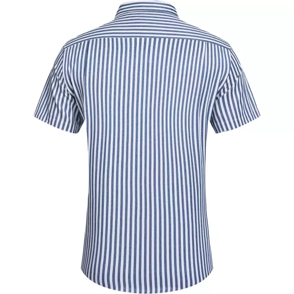 COOFANDY Men's Linen Shirts Casual Button Down Short Sleeve Summer Beach Shirt Hawaiian Vacation Shirts