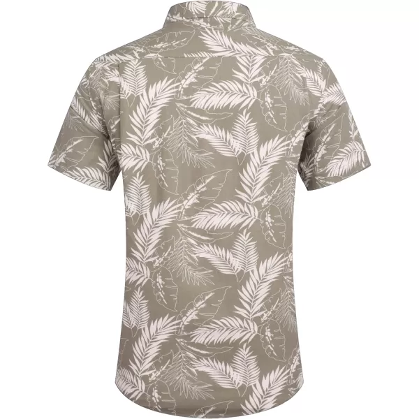 COOFANDY Men's Linen Shirts Casual Button Down Short Sleeve Summer Beach Shirt Hawaiian Vacation Shirts