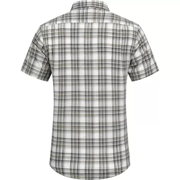 COOFANDY Men's Linen Shirts Casual Button Down Short Sleeve Summer Beach Shirt Hawaiian Vacation Shirts