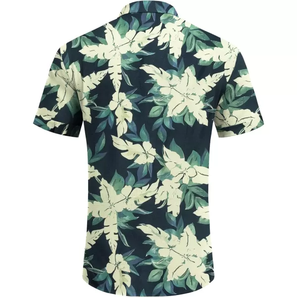 COOFANDY Men's Linen Shirts Short Sleeve Casual Shirts Button Down Shirt for Men Beach Summer Wedding Shirt