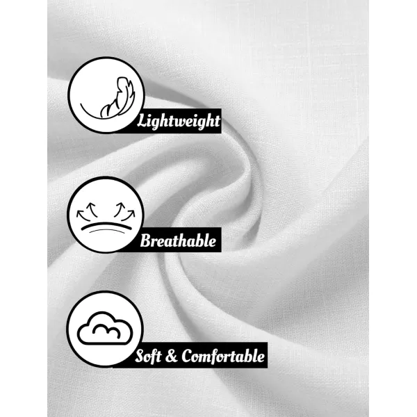 COOFANDY Men's Linen Shirts Short Sleeve Casual Shirts Button Down Shirt for Men Beach Summer Wedding Shirt