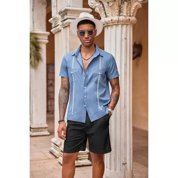 COOFANDY Men’s Linen Shorts Classic Fit Casual Elastic Waist Summer Beach Shorts