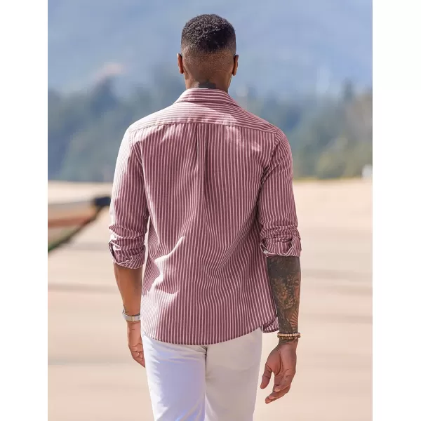 COOFANDY Men's Long Sleeve Button Down Shirt Casual Regular-Fit Oxford Dress Shirts