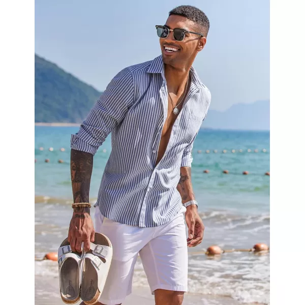 COOFANDY Men's Long Sleeve Button Down Shirt Casual Regular-Fit Oxford Dress Shirts