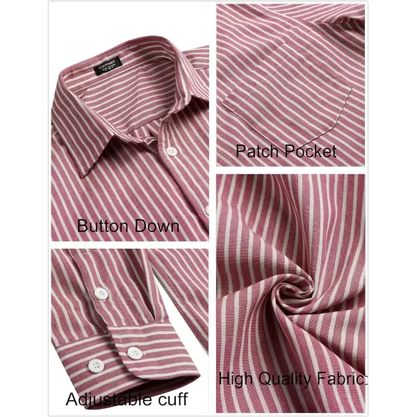 COOFANDY Men's Long Sleeve Button Down Shirt Casual Regular-Fit Oxford Dress Shirts