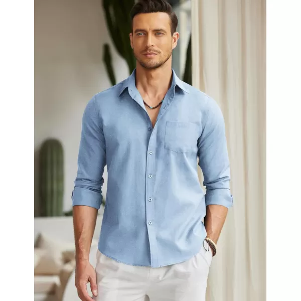 COOFANDY Men's Long Sleeve Button Down Shirt Casual Regular-Fit Oxford Dress Shirts