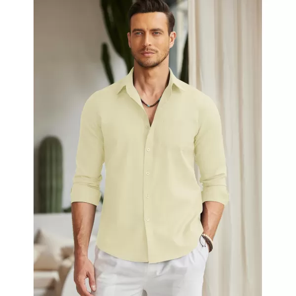 COOFANDY Men's Long Sleeve Button Down Shirt Casual Regular-Fit Oxford Dress Shirts