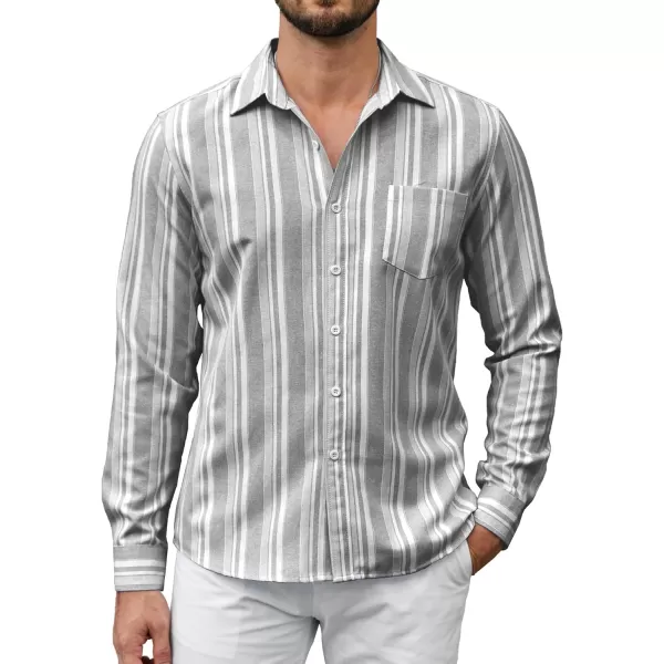 COOFANDY Men's Long Sleeve Button Down Shirt Casual Regular-Fit Oxford Dress Shirts