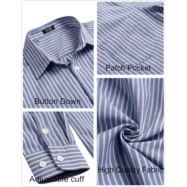 COOFANDY Men's Long Sleeve Button Down Shirt Casual Regular-Fit Oxford Dress Shirts
