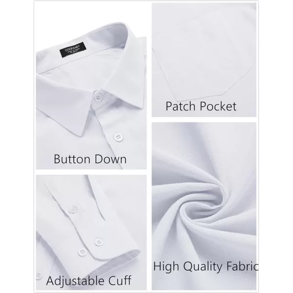 COOFANDY Men's Long Sleeve Button Down Shirt Casual Regular-Fit Oxford Dress Shirts