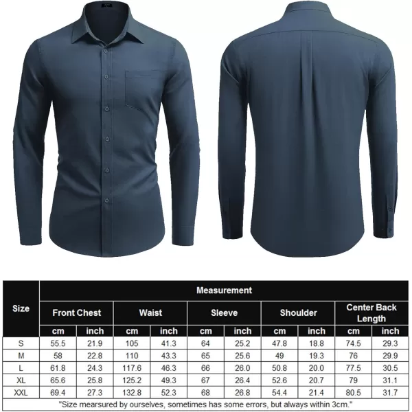 COOFANDY Men's Long Sleeve Button Down Shirt Casual Regular-Fit Oxford Dress Shirts