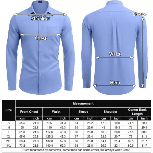 COOFANDY Men's Long Sleeve Button Down Shirt Casual Regular-Fit Oxford Dress Shirts