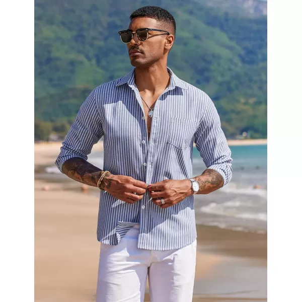 COOFANDY Men's Long Sleeve Button Down Shirt Casual Regular-Fit Oxford Dress Shirts