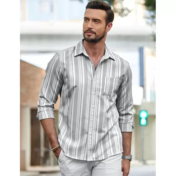 COOFANDY Men's Long Sleeve Button Down Shirt Casual Regular-Fit Oxford Dress Shirts
