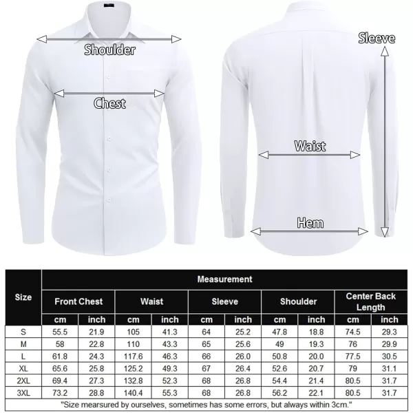 COOFANDY Men's Long Sleeve Button Down Shirt Casual Regular-Fit Oxford Dress Shirts