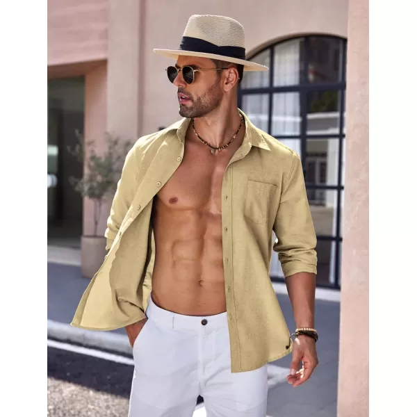COOFANDY Men's Long Sleeve Button Down Shirt Casual Regular-Fit Oxford Dress Shirts