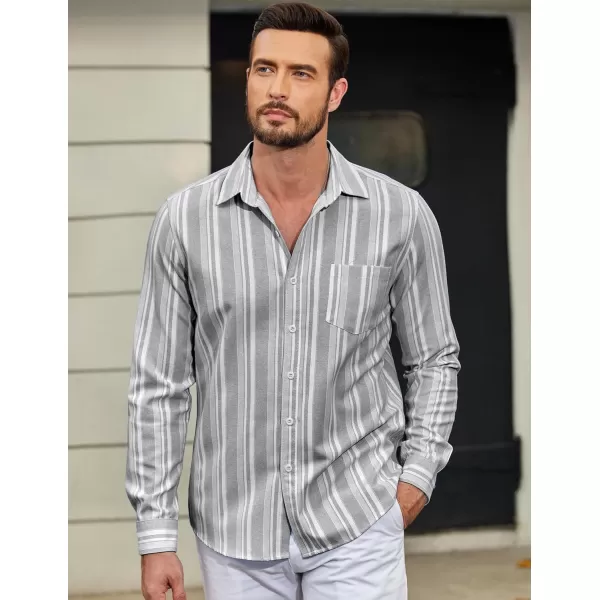 COOFANDY Men's Long Sleeve Button Down Shirt Casual Regular-Fit Oxford Dress Shirts