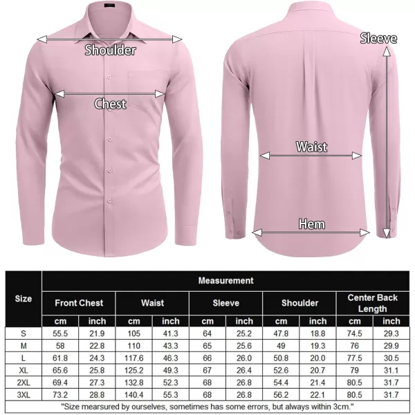 COOFANDY Men's Long Sleeve Button Down Shirt Casual Regular-Fit Oxford Dress Shirts