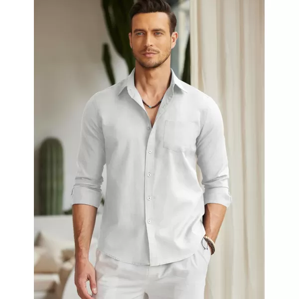 COOFANDY Men's Long Sleeve Button Down Shirt Casual Regular-Fit Oxford Dress Shirts