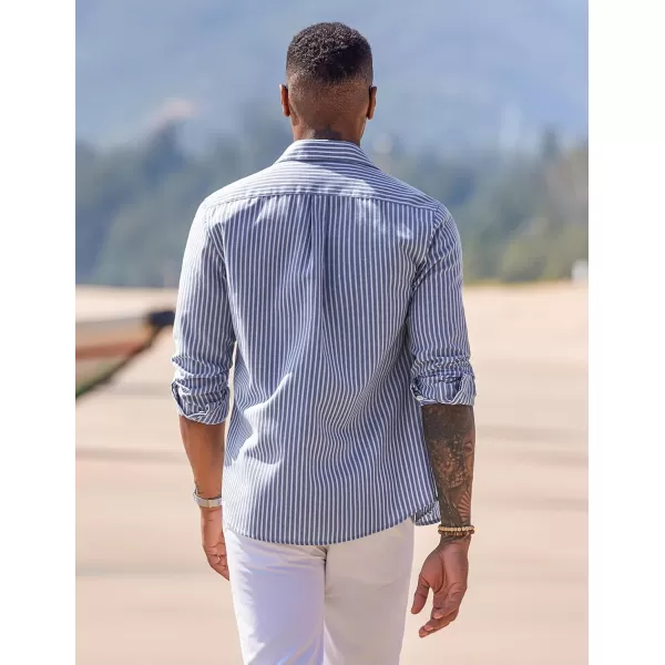COOFANDY Men's Long Sleeve Button Down Shirt Casual Regular-Fit Oxford Dress Shirts