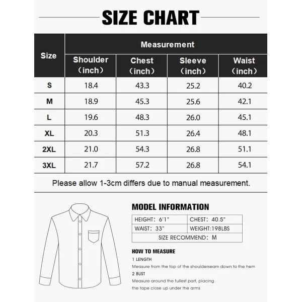COOFANDY Men's Long Sleeve Muscle Fit Dress Shirts Wrinkle-Free Button Down Business Casual Shirts