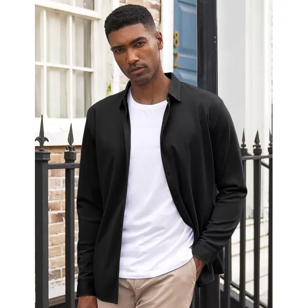 COOFANDY Men's Long Sleeve Wrinkle Free Shirt Button Down Casual Dress Shirts