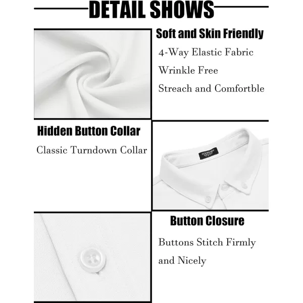 COOFANDY Men's Long Sleeve Wrinkle Free Shirt Button Down Casual Dress Shirts