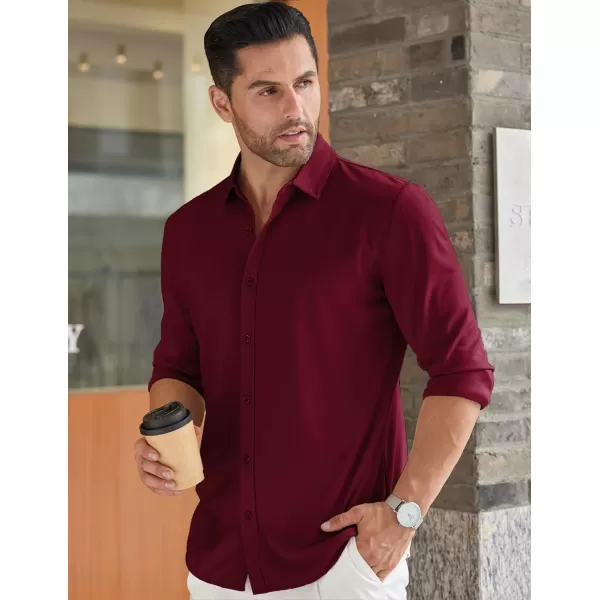 COOFANDY Men's Long Sleeve Wrinkle Free Shirt Button Down Casual Dress Shirts