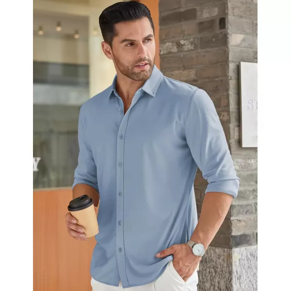 COOFANDY Men's Long Sleeve Wrinkle Free Shirt Button Down Casual Dress Shirts