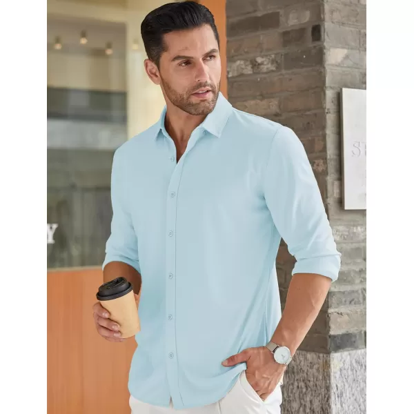 COOFANDY Men's Long Sleeve Wrinkle Free Shirt Button Down Casual Dress Shirts