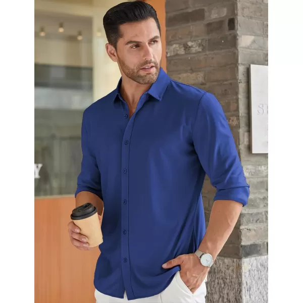COOFANDY Men's Long Sleeve Wrinkle Free Shirt Button Down Casual Dress Shirts