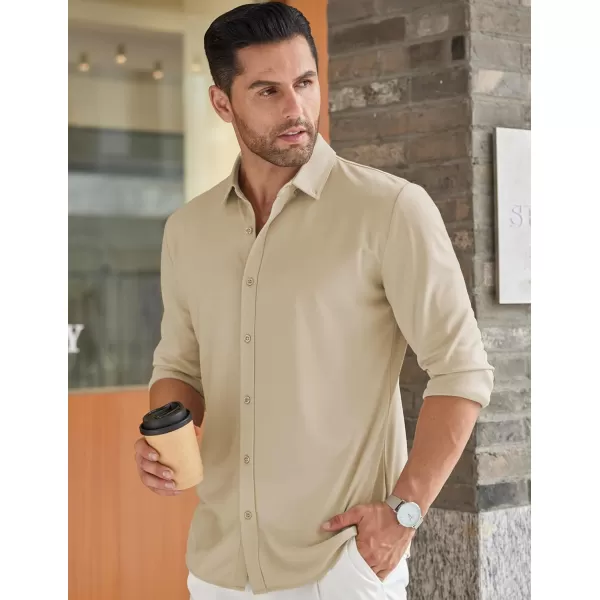 COOFANDY Men's Long Sleeve Wrinkle Free Shirt Button Down Casual Dress Shirts