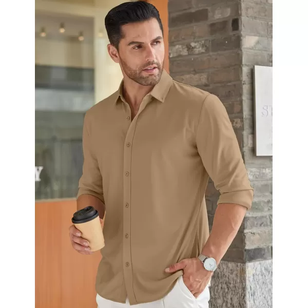 COOFANDY Men's Long Sleeve Wrinkle Free Shirt Button Down Casual Dress Shirts