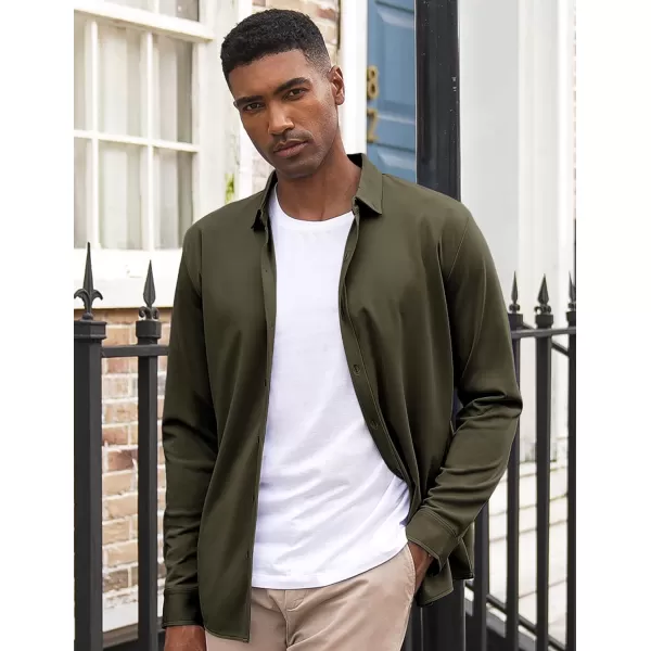 COOFANDY Men's Long Sleeve Wrinkle Free Shirt Button Down Casual Dress Shirts