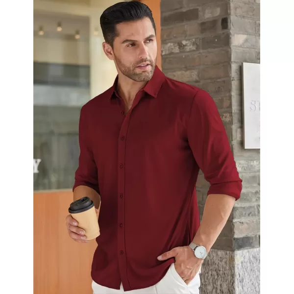COOFANDY Men's Long Sleeve Wrinkle Free Shirt Button Down Casual Dress Shirts