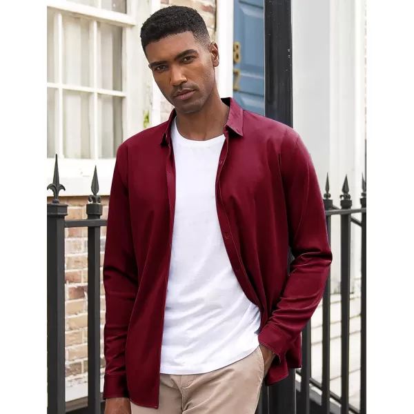 COOFANDY Men's Long Sleeve Wrinkle Free Shirt Button Down Casual Dress Shirts