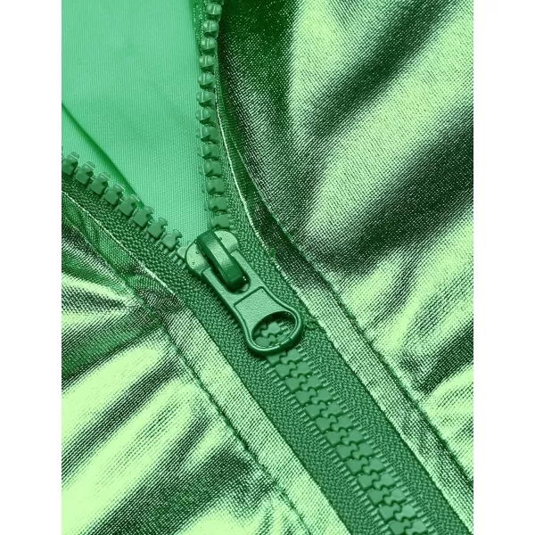 COOFANDY Men's Metallic Jacket 70s Disco Christmas Party Varsity Jacket Zip-up Baseball Bomber