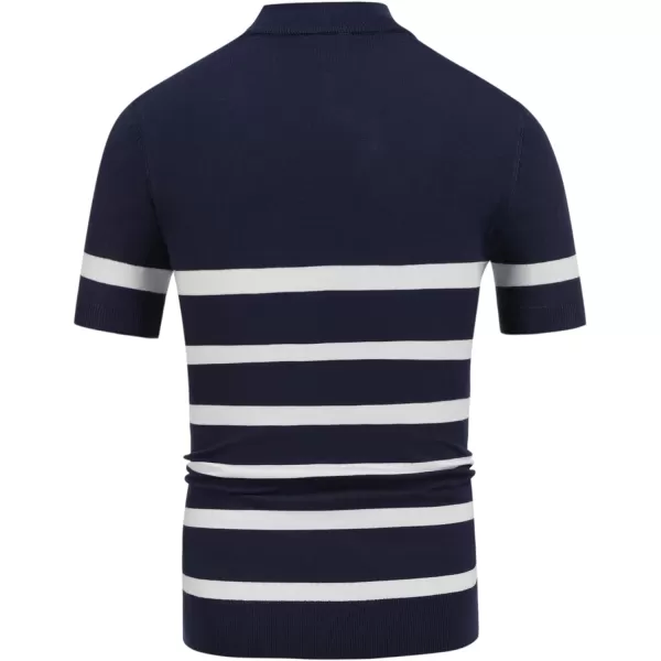 COOFANDY Mens Mock Turtleneck Sweater Short Sleeve Solid Color T-Shirts Basic Slim Fit Knitted Pullover Tees