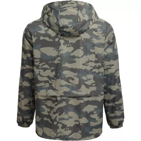 COOFANDY Mens Packable Rain Jacket Lightweight Waterproof Raincoat with Hood Outdoor Rain Gear Travel Hiking Cycling