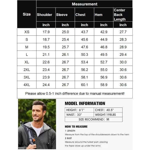 COOFANDY Mens Packable Rain Jacket Lightweight Waterproof Raincoat with Hood Outdoor Rain Gear Travel Hiking Cycling