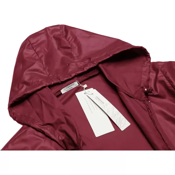COOFANDY Mens Packable Rain Jacket Lightweight Waterproof Raincoat with Hood Outdoor Rain Gear Travel Hiking Cycling