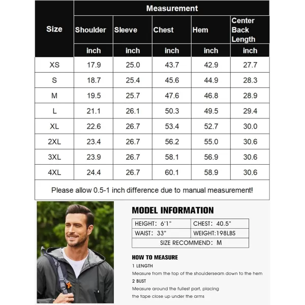 COOFANDY Mens Packable Rain Jacket Lightweight Waterproof Raincoat with Hood Outdoor Rain Gear Travel Hiking Cycling