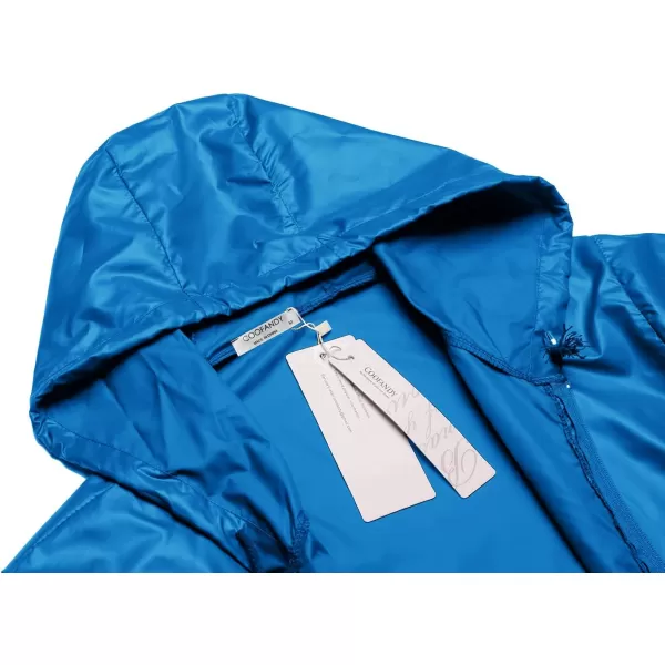 COOFANDY Mens Packable Rain Jacket Lightweight Waterproof Raincoat with Hood Outdoor Rain Gear Travel Hiking Cycling