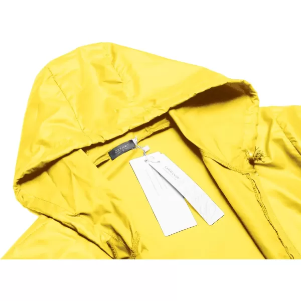 COOFANDY Mens Packable Rain Jacket Lightweight Waterproof Raincoat with Hood Outdoor Rain Gear Travel Hiking Cycling